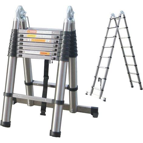 M Telescopic Ladder Diy Aluminum Alloy Portable Folding A Shape