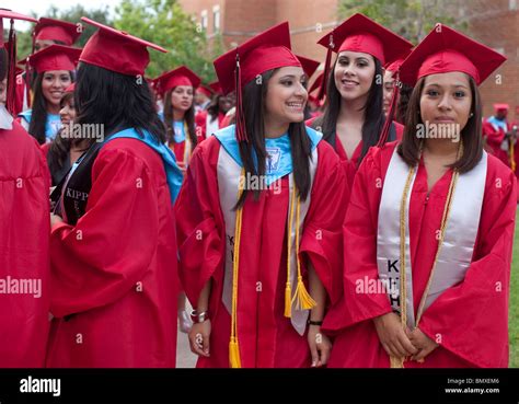 High school graduation ceremony at KIPP Academy, a nationally ...