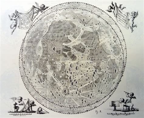 Hevelius Map Of The Moon 1645 1746 Digital Museum Of Planetary Mapping