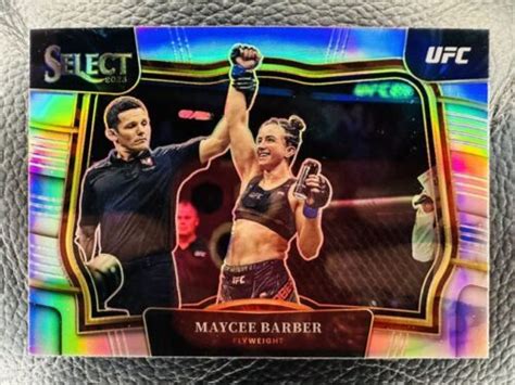 2023 Panini UFC Select Maycee Barber Mezzanine OctagonSide Silver Prizm