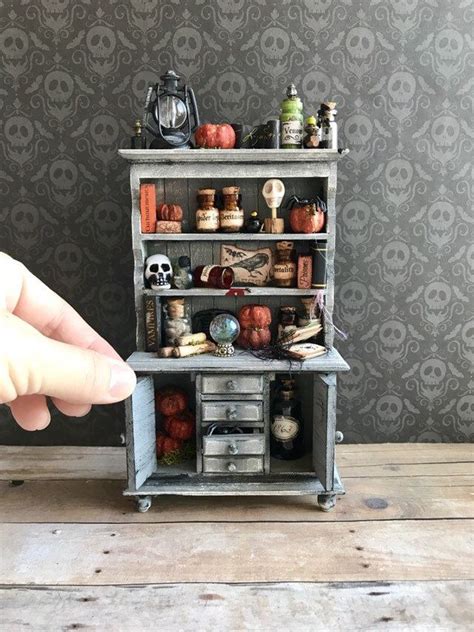 Miniature Halloween Furniture 1 12 Scale Witch Cupboard Artisan