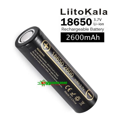 LiitoKala Flat Top Lii 26A 18650 2600mAh 3 7V Li Ion Rechargeable