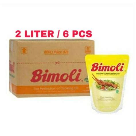 Jual Bimoli MInyak Goreng Klasik Pouch 2 Liter 1 Dus Isi 6 Pcs