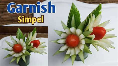 Garnish Simpel Kamu Pasti Bisa Hiasan Tumpeng Dari Timun Dan Tomat