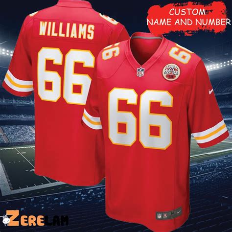 Men's Brandon Williams Kansas City Chiefs Red Jersey - Zerelam