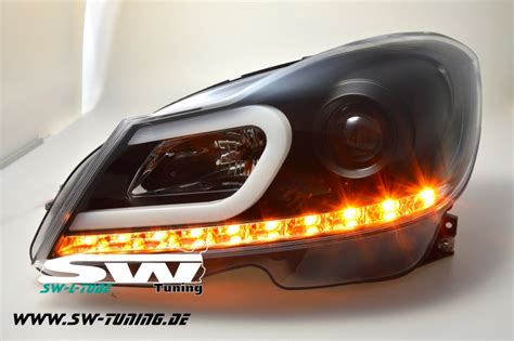 SW Ltube Scheinwerfer MB C Klasse W204 S204 Mopf 11 15 LED Blinker