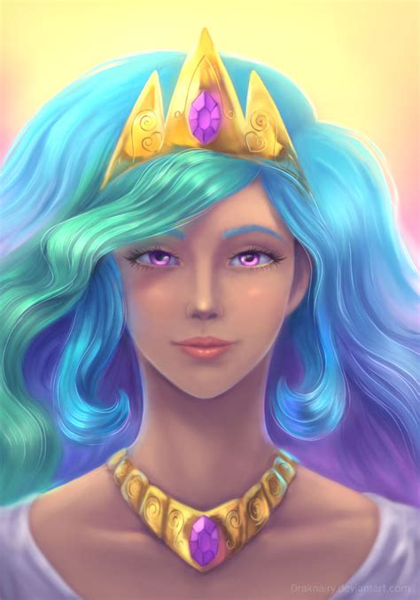 Princess Celestia Human By Draknairy On Deviantart