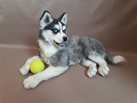 Needle Felted Siberian Husky By Lilmissaleu On Deviantart