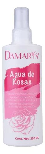 Tônico facial de água de rosas vitaminas Damarys 250 ml tipo de