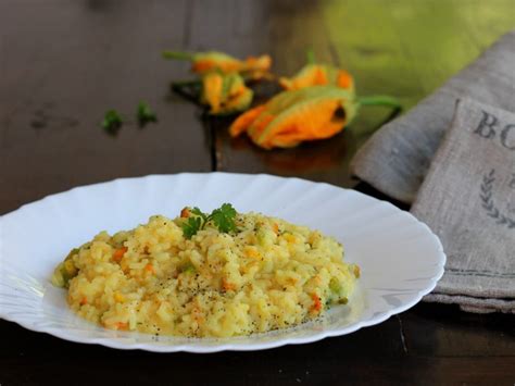 RISOTTO FIORI DI ZUCCA ZAFFERANO Ricetta Tradizionale