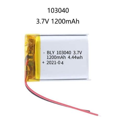 V Pi Ces Batterie Rechargeable Au Lithium Polym Re De Capacit