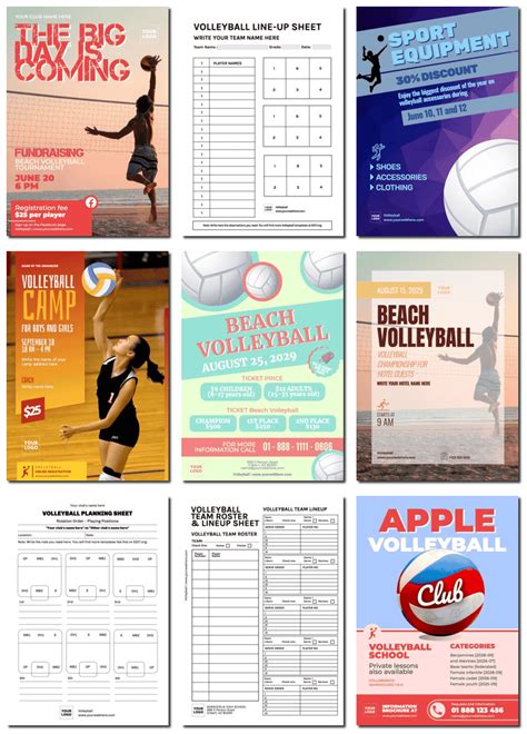 Homemade Volleyball Posters