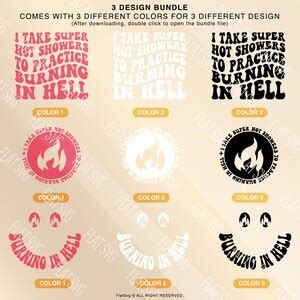 I Take Super Hot Showers To Practice Burning In Hell Png Svg Adult Humor Svg Sarcasm Png Svg