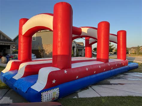 Dual Lane Slip N Slide Bounce Bros Rentals Llc Baytown Texas