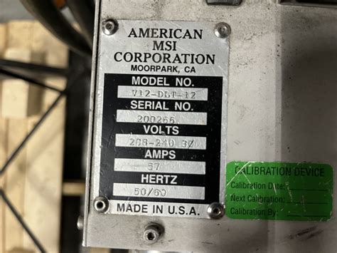 12 Zone American MSI Corporation Hot Runner Controller Model V12 DLT 12 Plastic Machinery