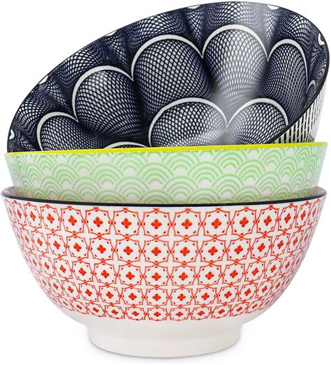 Amazon Salad Soup Ramen Bowl Deecoo Oz Super Stackable Round