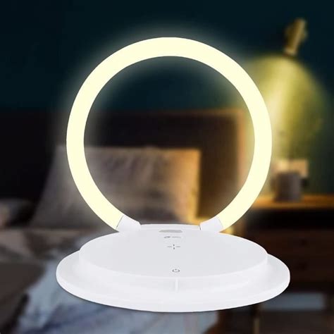 Lampe de chevet LED tactile à intensité variable avec chargeur sans fil