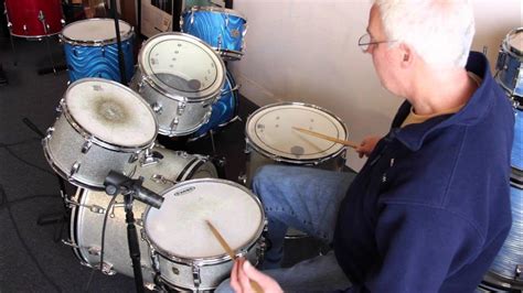 1968 Ludwig Silver Sparkle Drum Set With Matching Jazz Festival Snare 22 12 13 16 Youtube