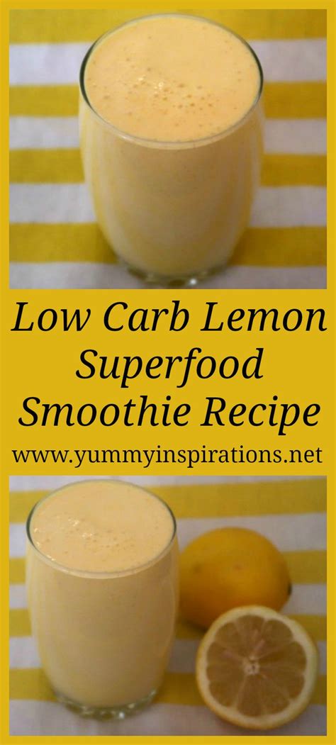 Lemon Superfood Smoothie Recipe Easy Creamy Smoothies