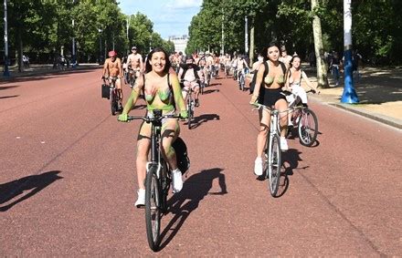 Hundreds Cyclists Participate World Naked Bike Editorial Stock Photo