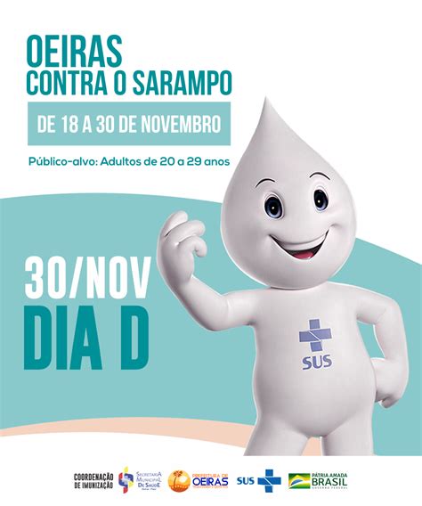 Campanha de vacinação contra o sarampo tem Dia D em Oeiras neste sábado