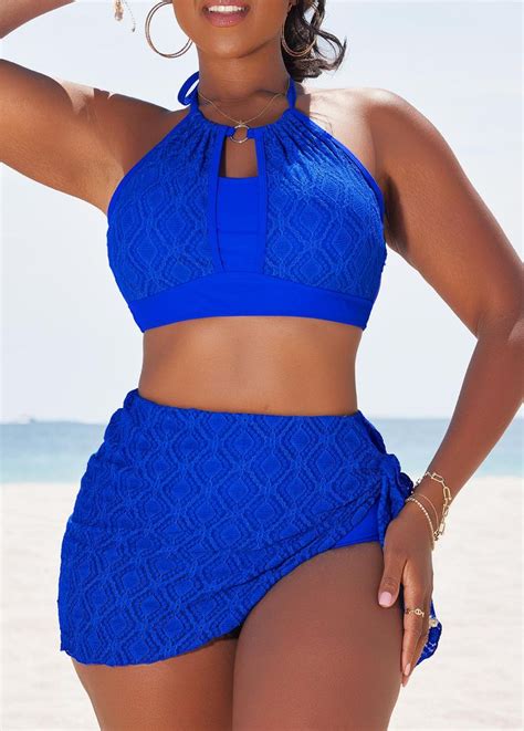 Royal Blue Bikini Blue Bikini Set Rosewe Swimsuits Bikinis