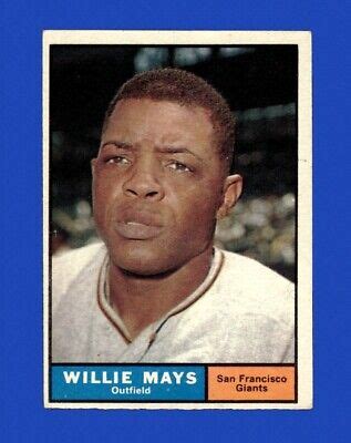 1961 Topps Set Break 150 Willie Mays EX EXMINT GMCARDS EBay