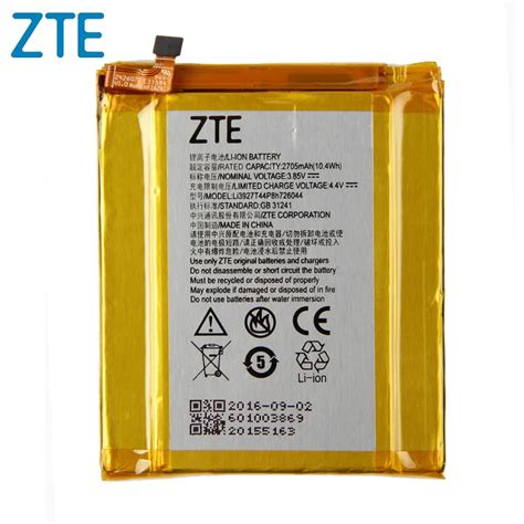 Original Zte Li T P H Phone Battery For Zte Axon Mini