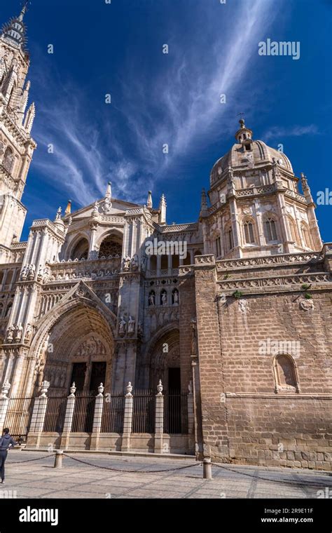 Toledo Spain Feb The Primatial Cathedral Of Saint Mary Of