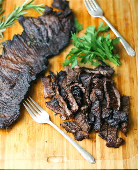 Balsamic Marinated Skirt Steak Happily From Scratch