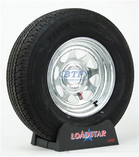 Boat Trailer Tire ST215/75R14 Radial on Galvanized Rim 5 Lug by Loadstar