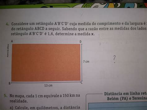 Considere O Retângulo Abcd Cuja Medida Do Comprimento Da Largura E