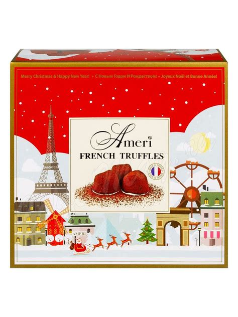 AMERI Конфеты трюфели классические Рождество в Париже с новогодним ...