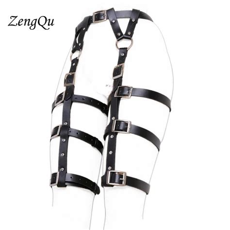 New Sexy Accessories Women Waist Cincher Leather Thigh High Suspenders