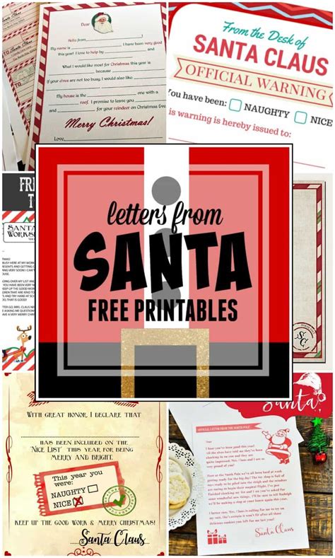 Free Santa Letter Printable Template 19 Holiday Printables Artofit