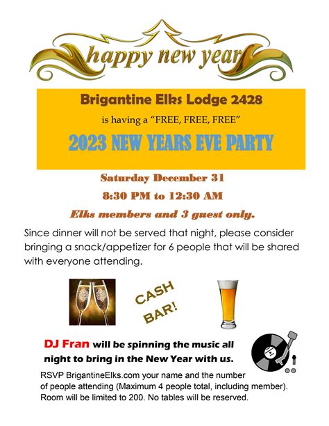 New Years Eve Party SOLD OUT Brigantine Elks