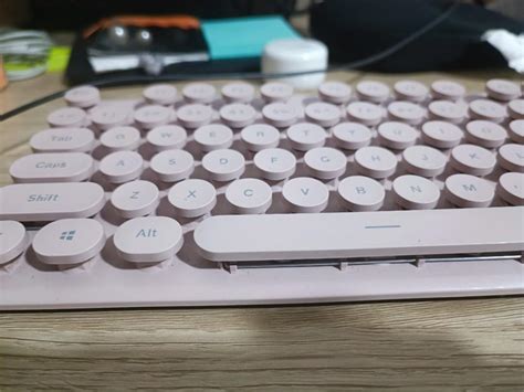 Nude Pink Keyboard With Mouse Computers Tech Parts Accessories