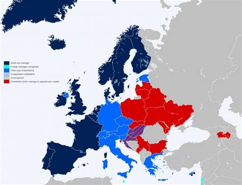 Same Sex Marriage Europe Map