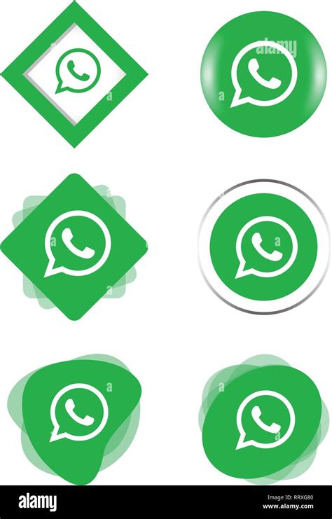 Whatsapp Whats App Icon Set Colecci N Logotipos Illustrator Vector