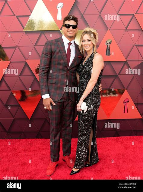 JUN 15, 2023: Patrick Mahomes strikes a pose on the red carpet at the ...