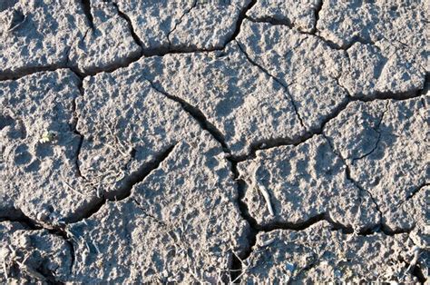 Grietas En Tierra Seca Sequ A Vista Superior Primer Plano Foto Premium