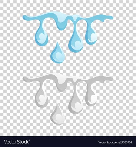 Water And Drop Icon Blue Wave Splashe Royalty Free Vector