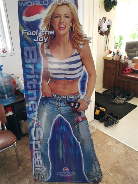 Pepsi Britney Spears Life Size Cardboard Sign