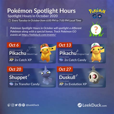 Original Cap Pikachu Spotlight Hour Leek Duck Pok Mon Go News And