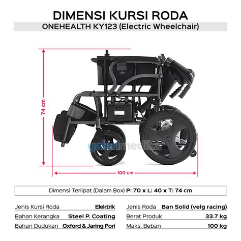 Kursi Roda Elektrik Lipat Onehealth Ky Galeri Medika