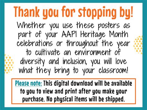 AAPI Heritage Month Posters for Art Classroom With Inspirational Quotes From Asian American ...