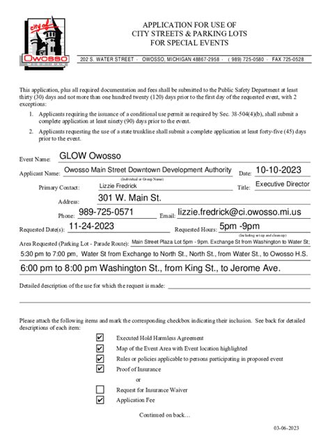 Fillable Online Parks Recreation Master Plan City Of Owosso Fax