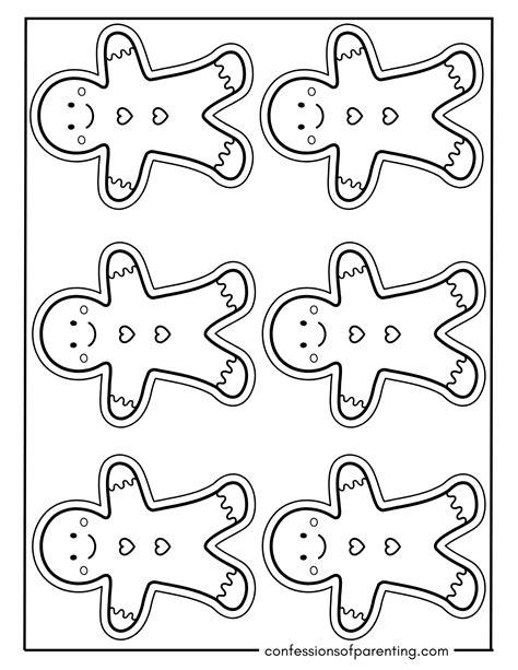 48 Free Gingerbread Man Templates [different Sizes And Designs]