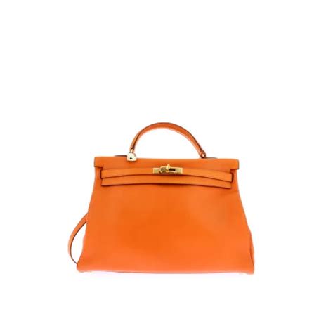 Sac Main Kelly Retourn Herm S Swift Orange Monogram Paris