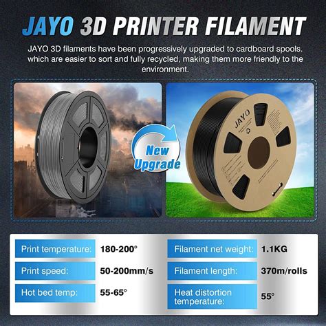 Jayo Kg Pla Pla Silk Pla Glow Petg Mm D Printer Filament